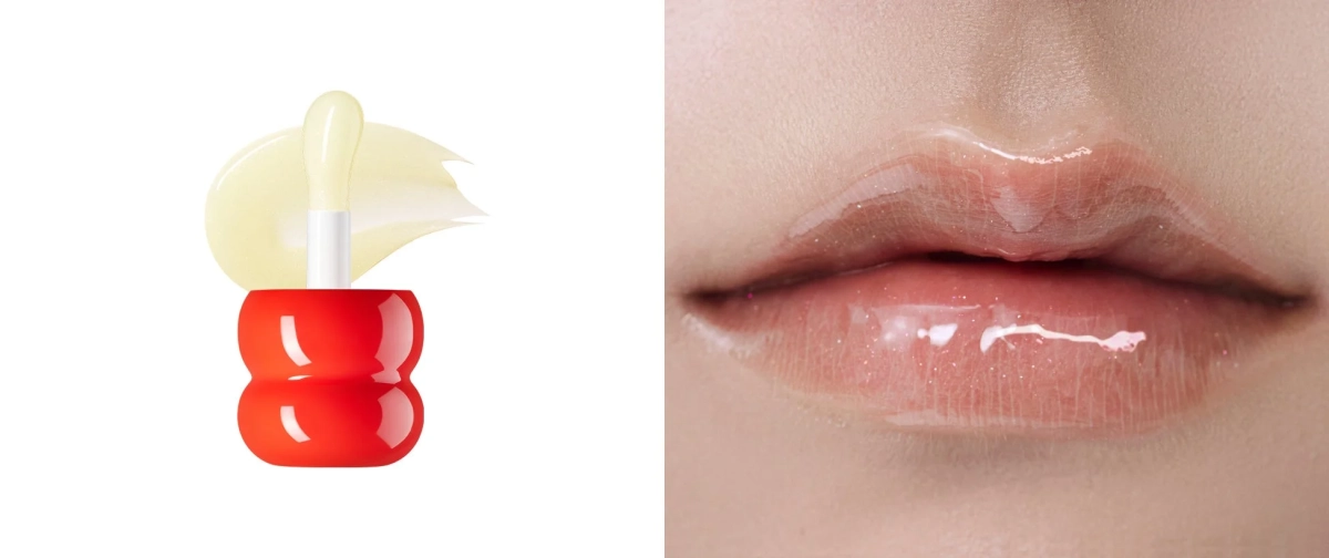 プランプポップグロス P13 ハニーブリンク(ラメ入り)