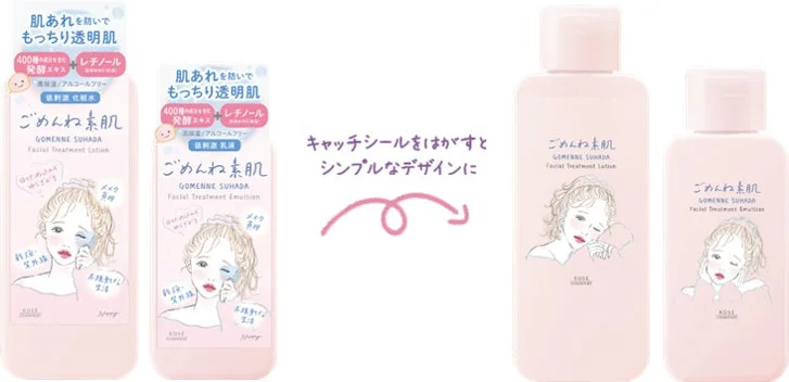 ワンタッチキャップとシンプルなデザインのボトル