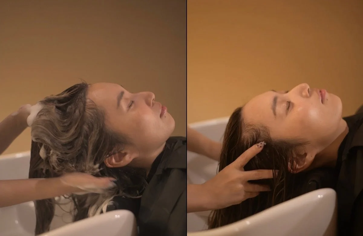 ヘッドスパの様子