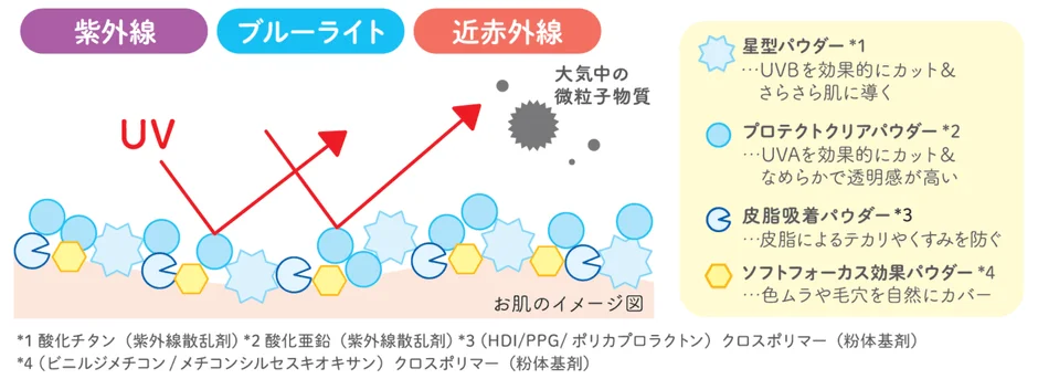 肌保護のイメージ図