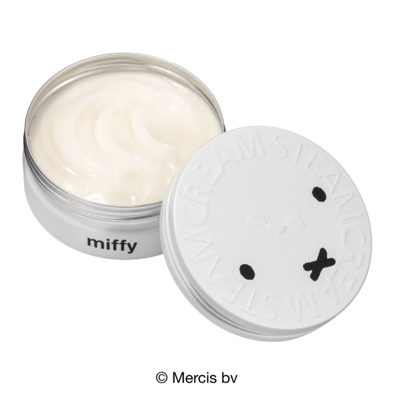 ミッフィーの顔デザインのスチームクリーム缶