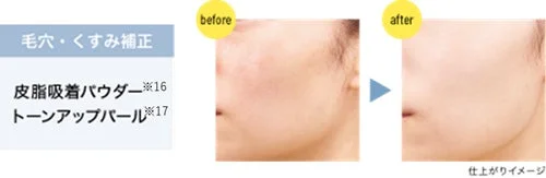 ビタプル リペア UV乳液の毛穴・くすみ補正イメージ