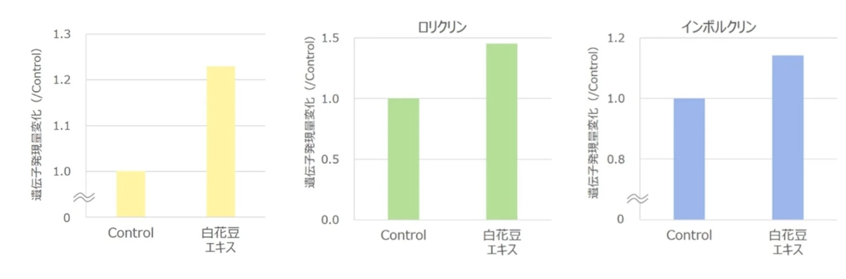 遺伝子発現量変化グラフ
