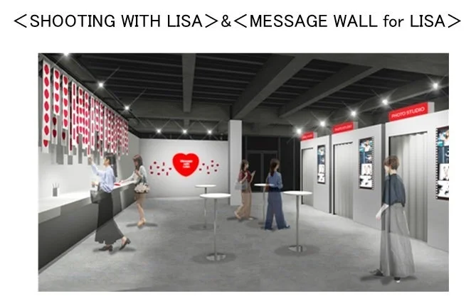 SHOOTING with LISA & MESSAGE WALL for LISAの様子