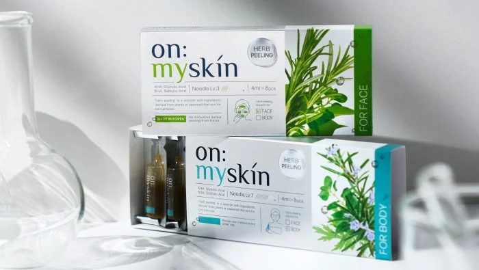 on:myskinのハーブピーリング製品