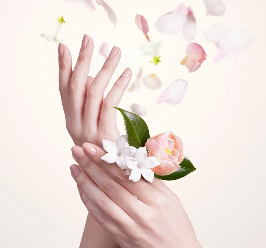 花と手