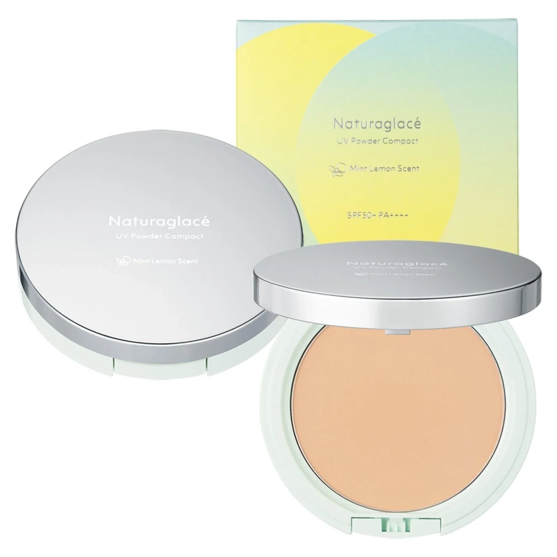 Naturaglacé UV Powder Compact Mint Lemon Scent SPF50+ PA++++
