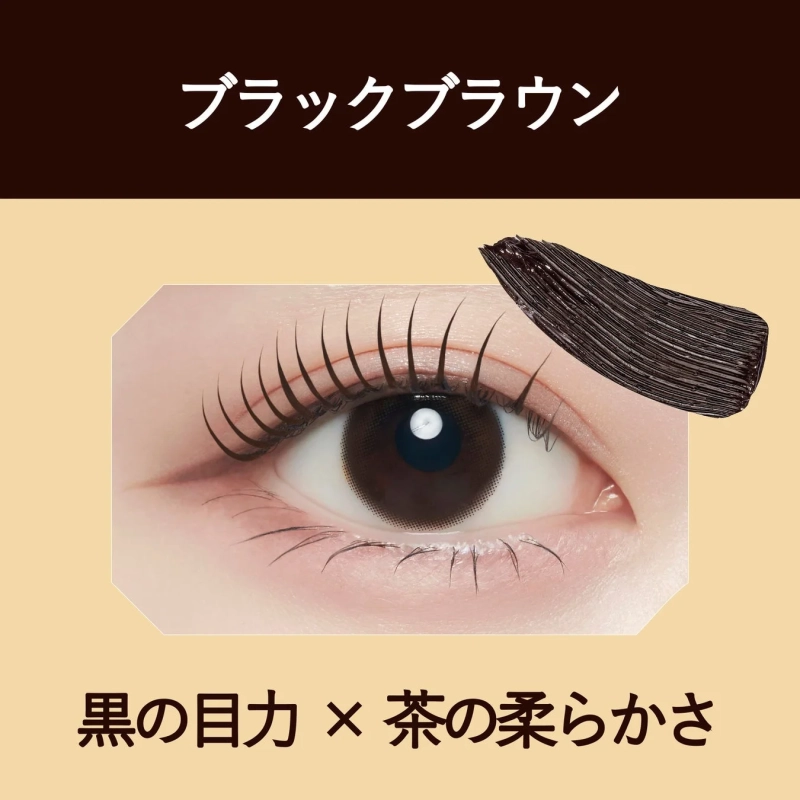 黒の目力と茶の柔らかさ