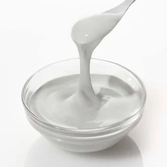 白いとろみのある液体