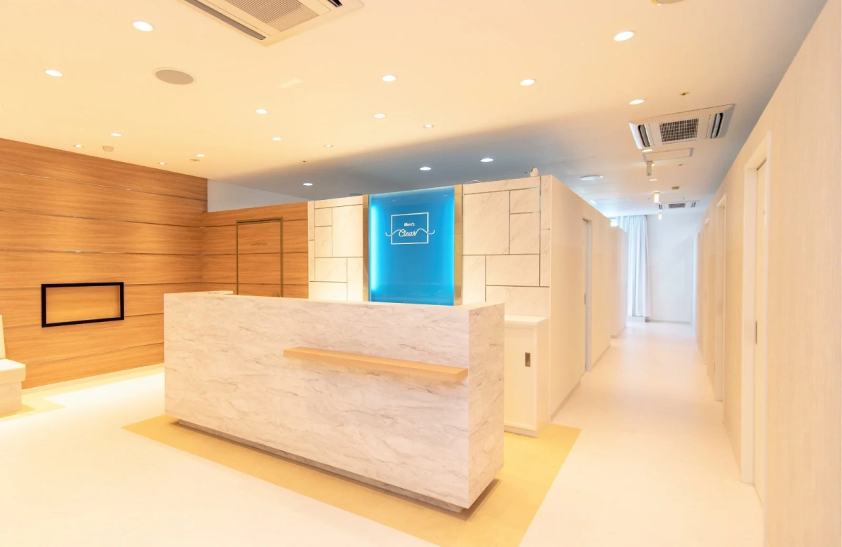 メンズクリア受付エリア