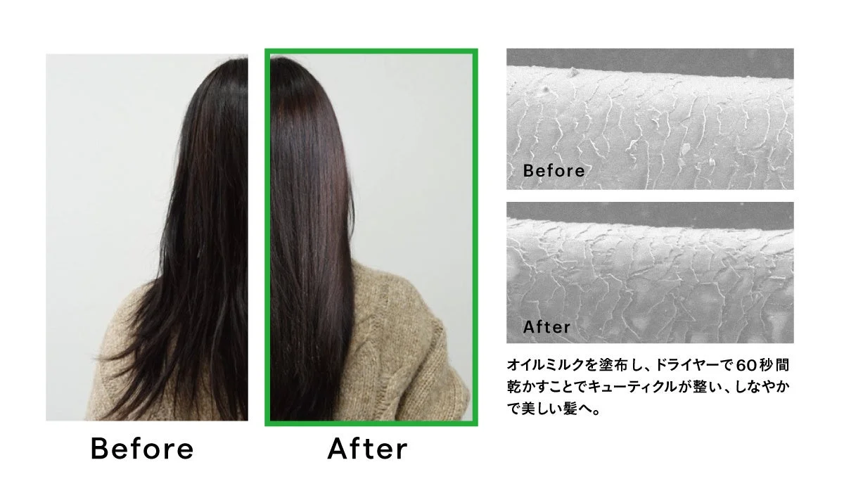 熱ダメージケアのBefore/After