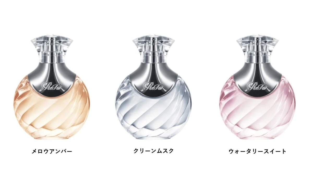 ReFaの香水ボトル3種と製品名