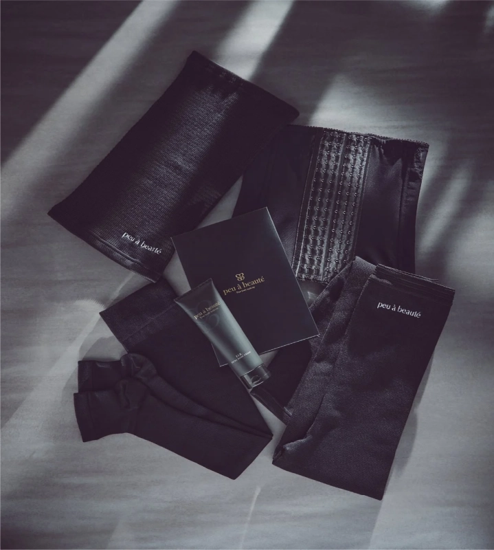 peu à beautéの補正下着と美容クリーム