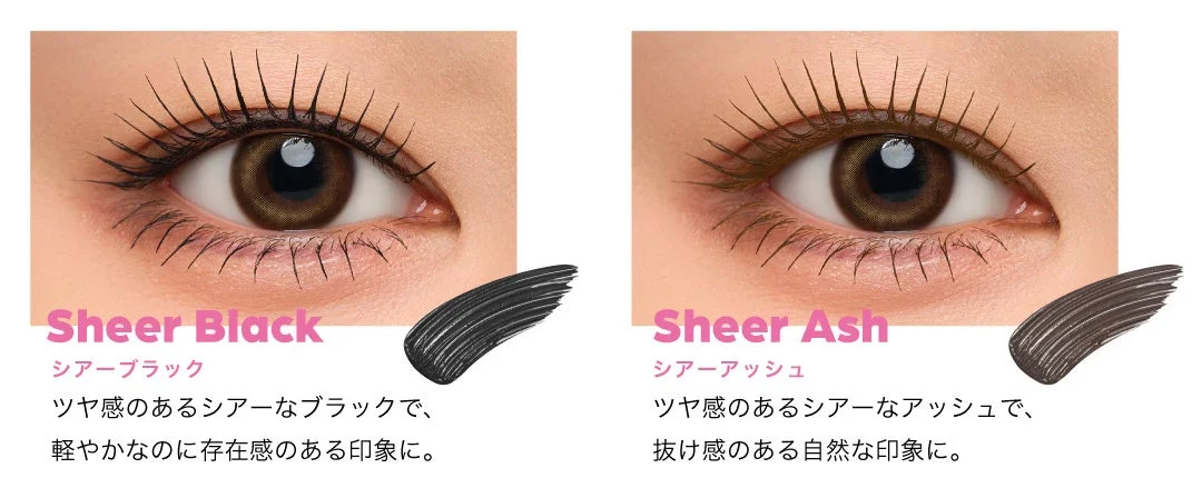 シアーブラックとシアーアッシュの仕上がり比較