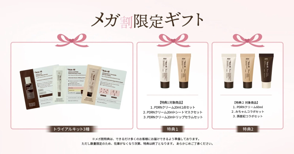 メガ割限定ギフト