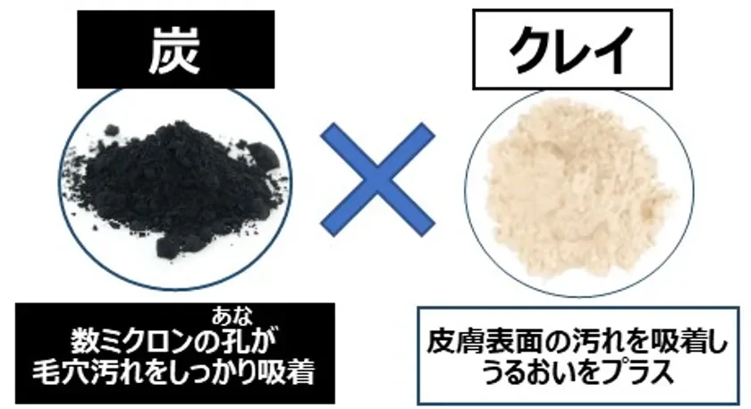 炭とクレイの比較