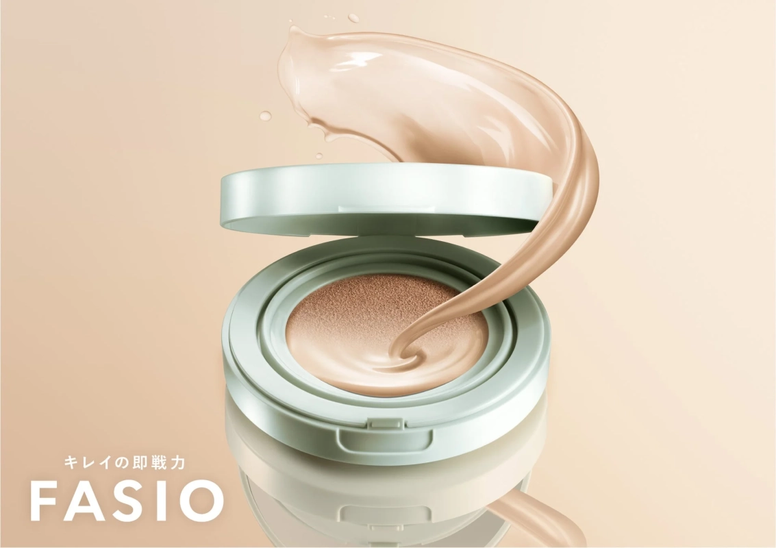 クッションファンデが飛び散るイメージ