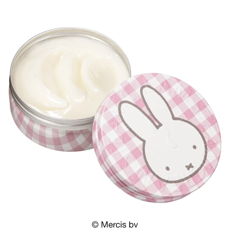 ミッフィー・ギンガムチェックデザインのスチームクリーム缶