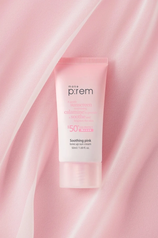 メイクプレム スージングピンクトーンアップサンクリーム