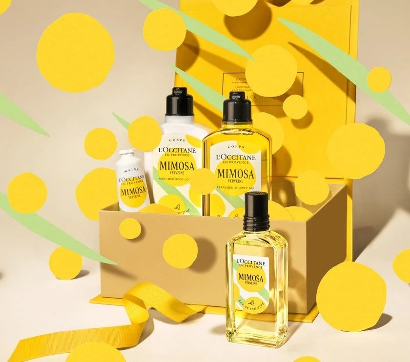 ロクシタンのミモザヴァーベナシリーズのギフトセット