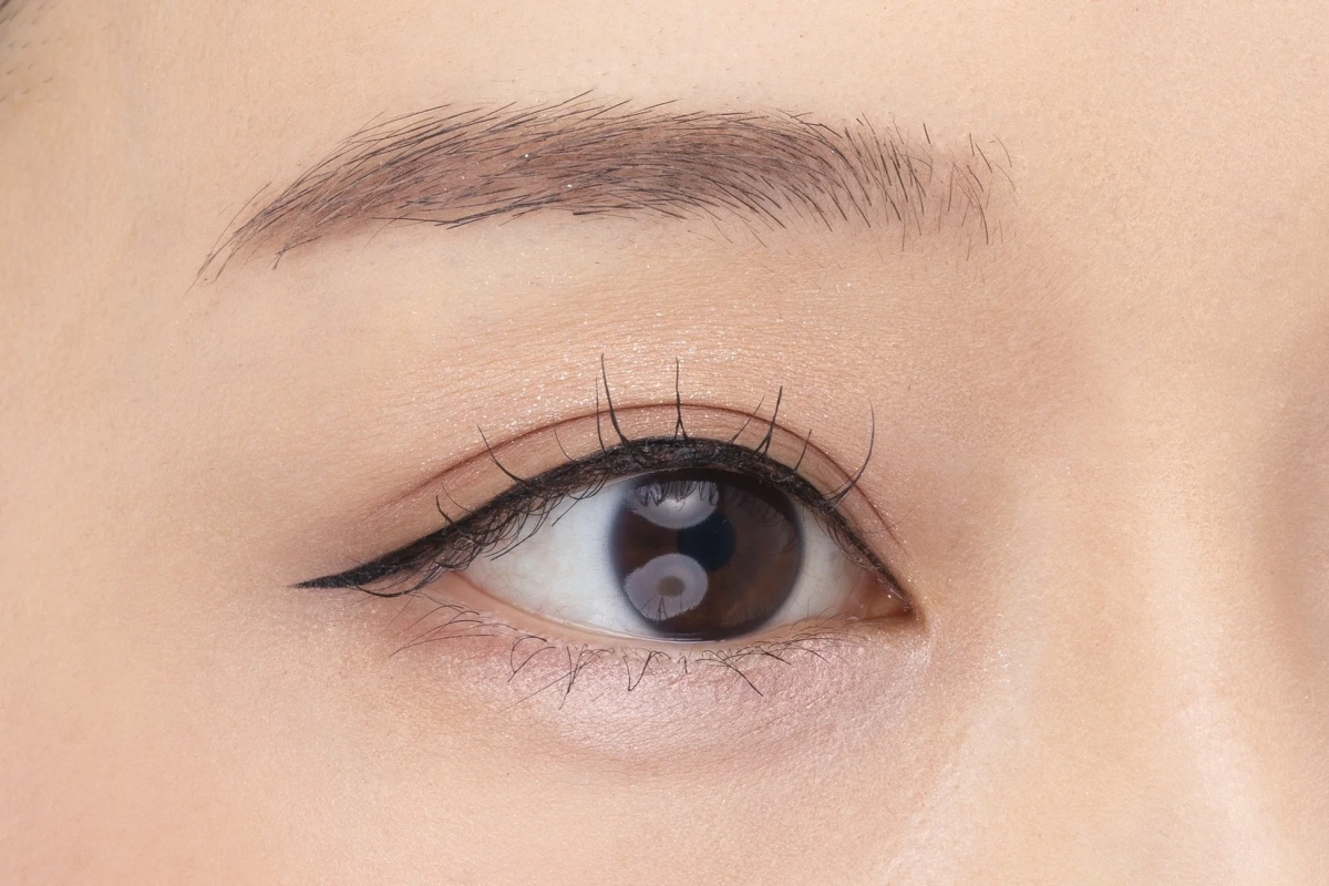 目元のクローズアップ