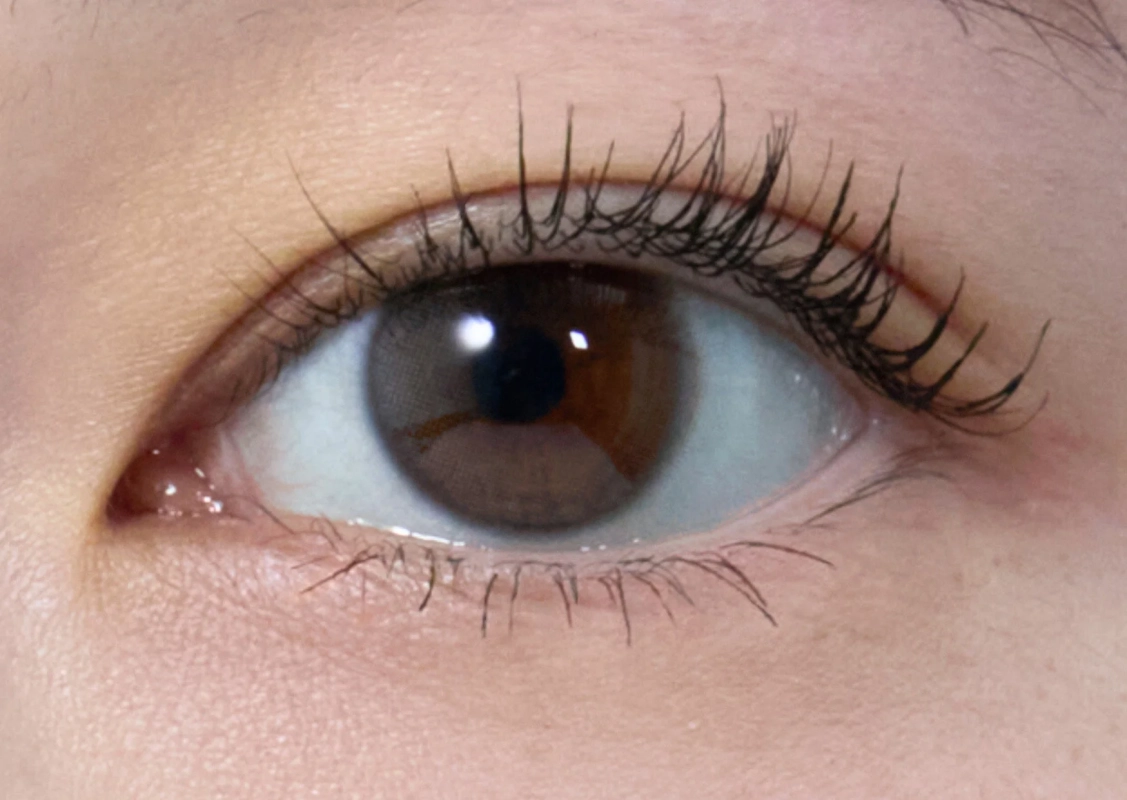 目元のクローズアップ