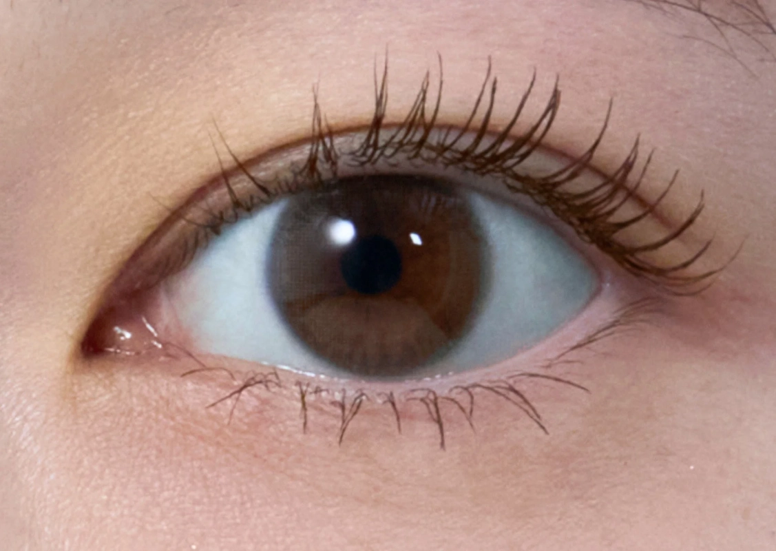 目元のクローズアップ