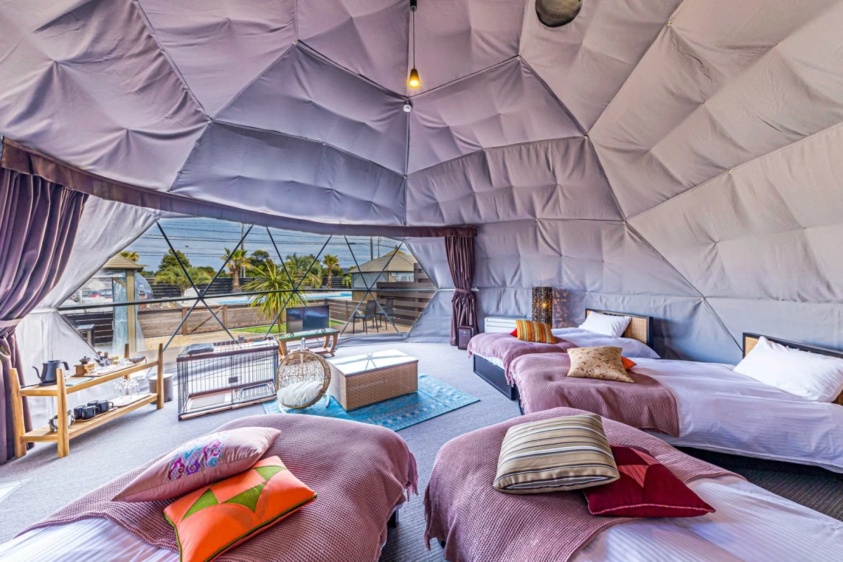 ドームテント寝室