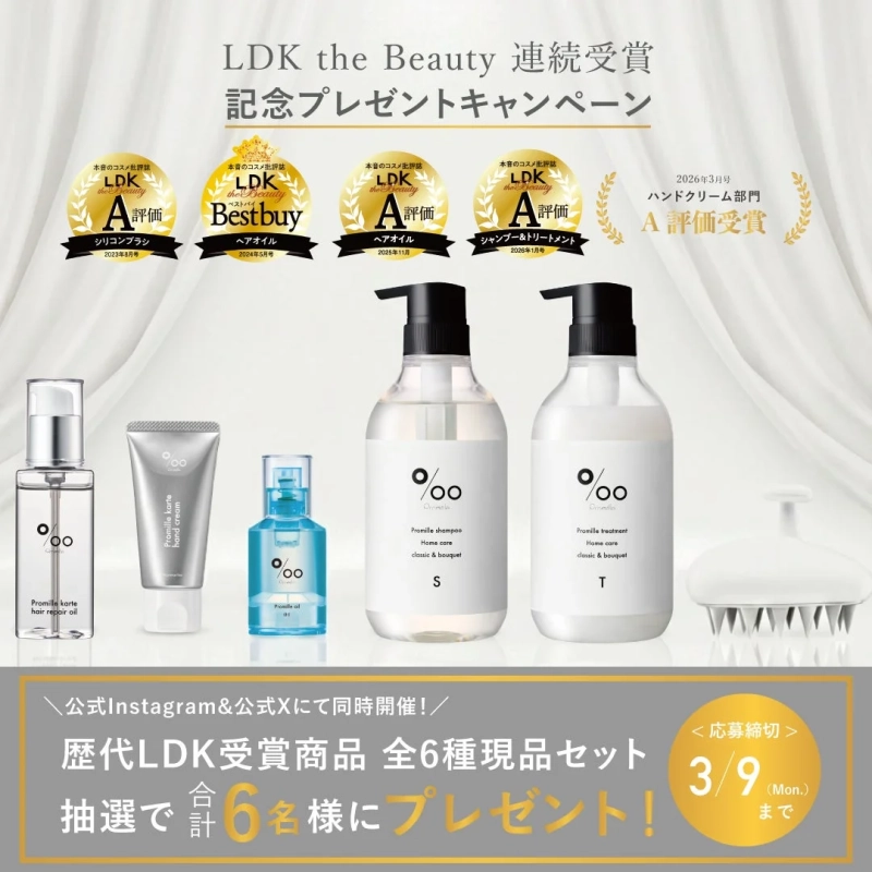 Promille 連続受賞記念プレゼントキャンペーン