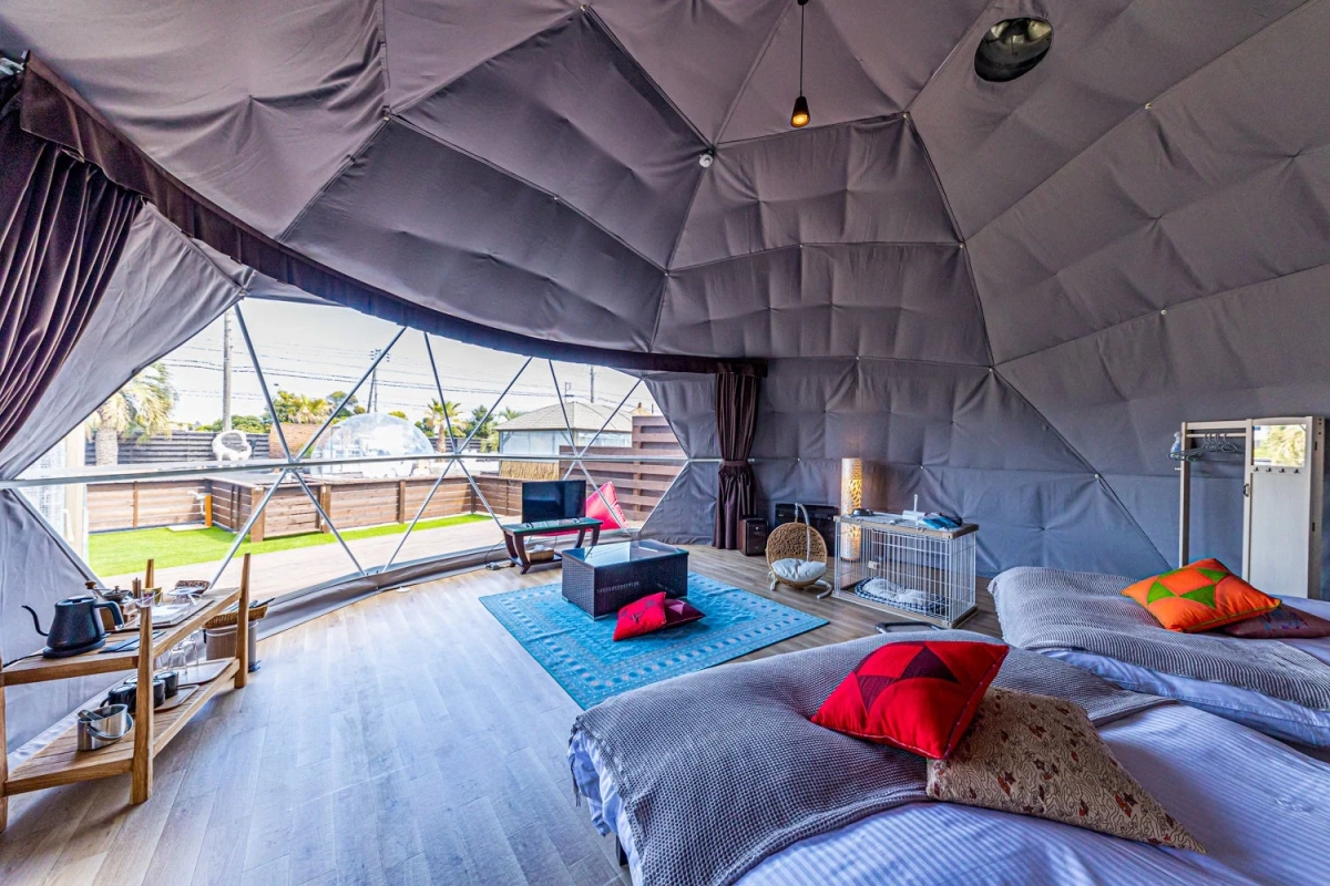 ドームテントとペット用品