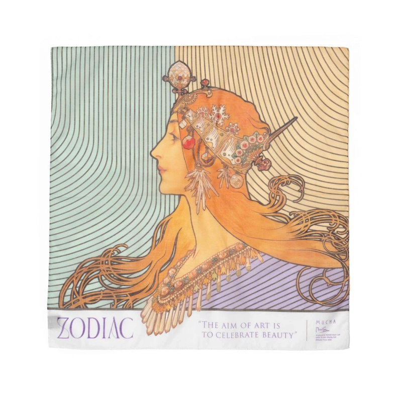 ゾディアックの女性の横顔イラスト