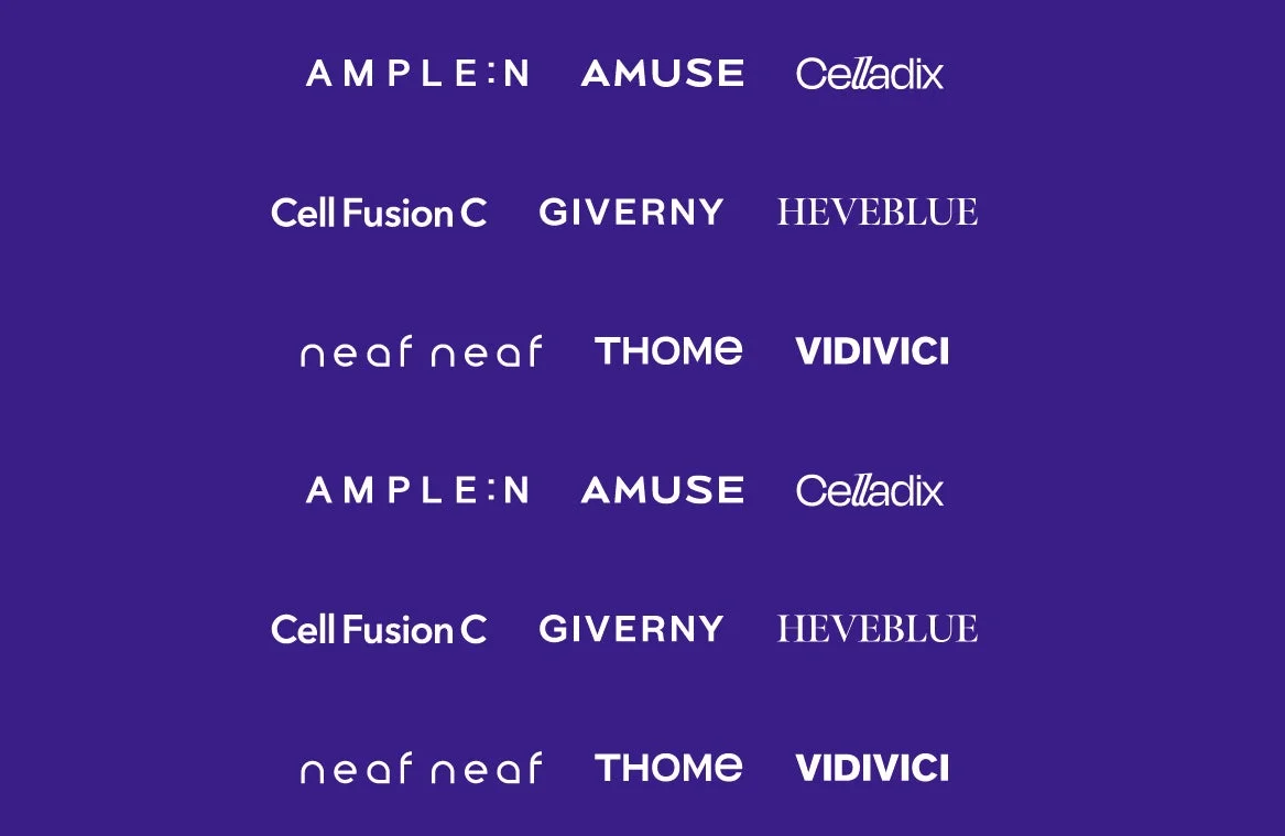 参加ブランドのロゴ一覧