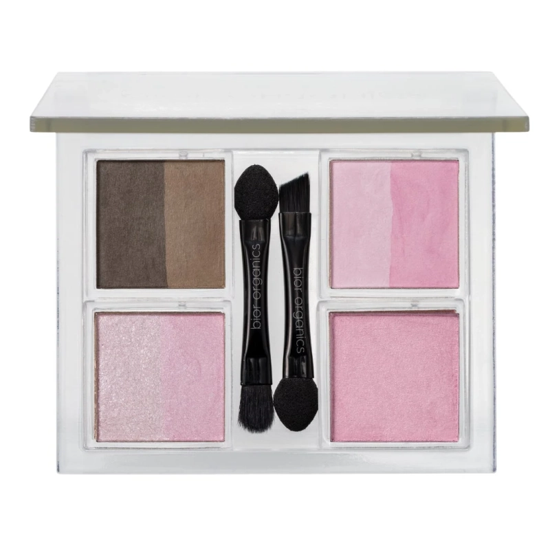 メイクアップ,コスメ,パレット,アイシャドウ,チーク,ブラシ,ピンク,ブラウン,化粧品,美容