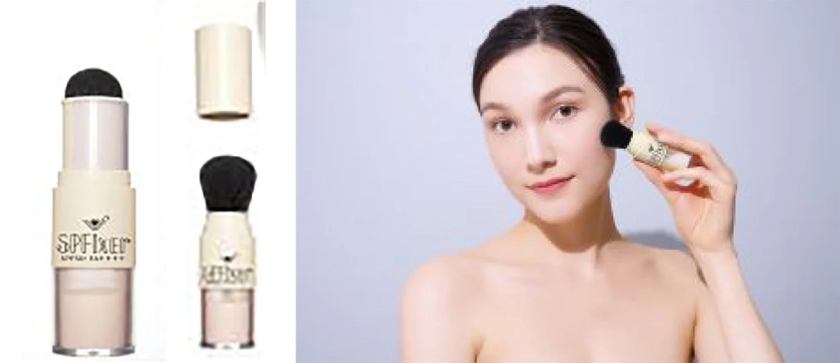 ブラシ一体型パウダー