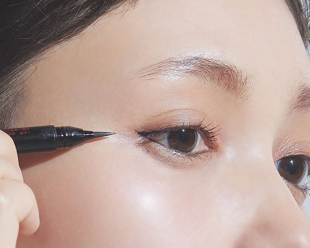 絶妙な弾力の筆先