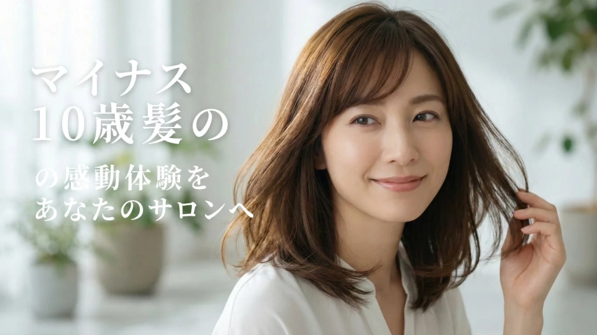 マイナス10歳髪の感動体験をあなたのサロンへ