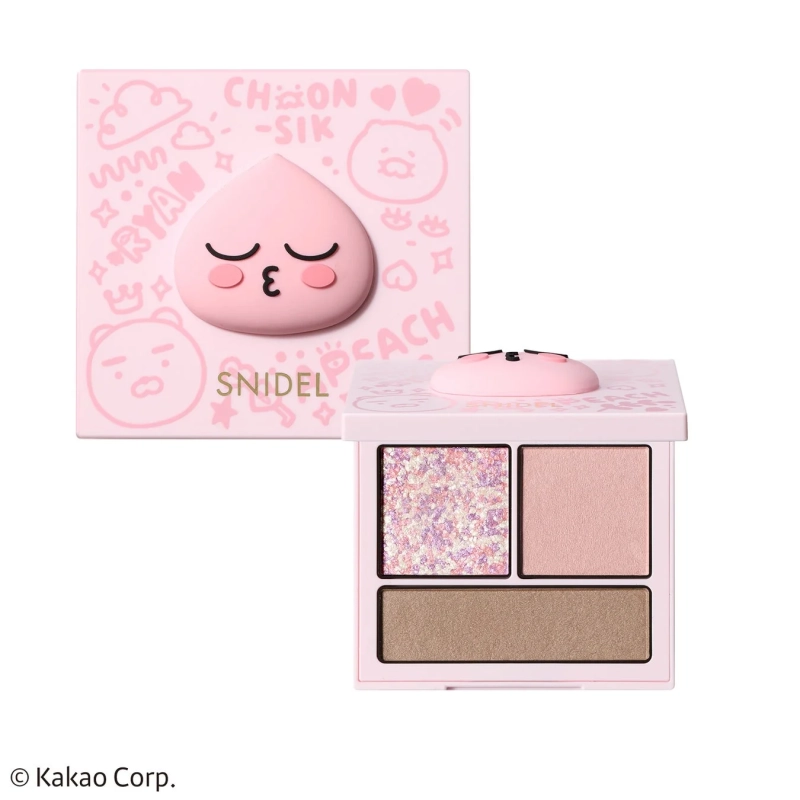 スナイデルとカカオフレンズのアピーチがコラボレーションしたピンク色のアイシャドウパレット