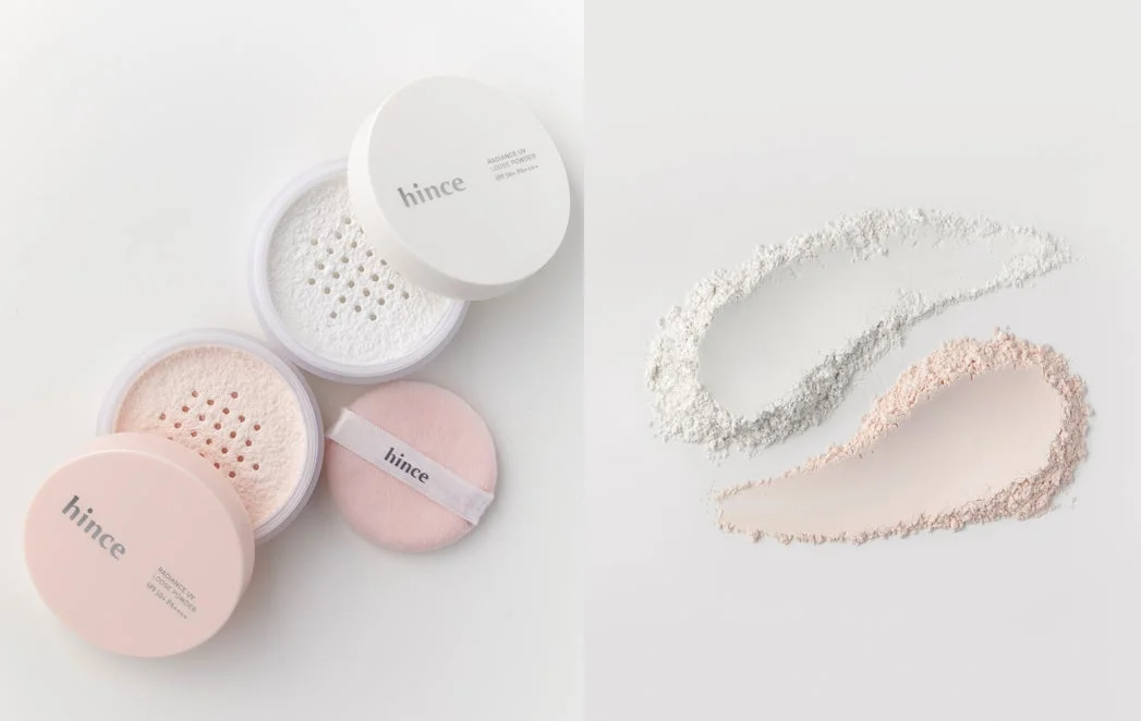 コスメ,ルースパウダー,フェイスパウダー,hince,韓国コスメ,メイクアップ,美容,パフ,白,ピンク,化粧品,ベースメイク