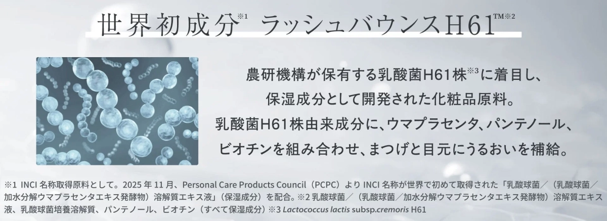 世界初成分 ラッシュバウンス H61™