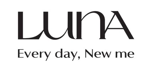 LUNAのロゴとスローガン「Every day, New me」