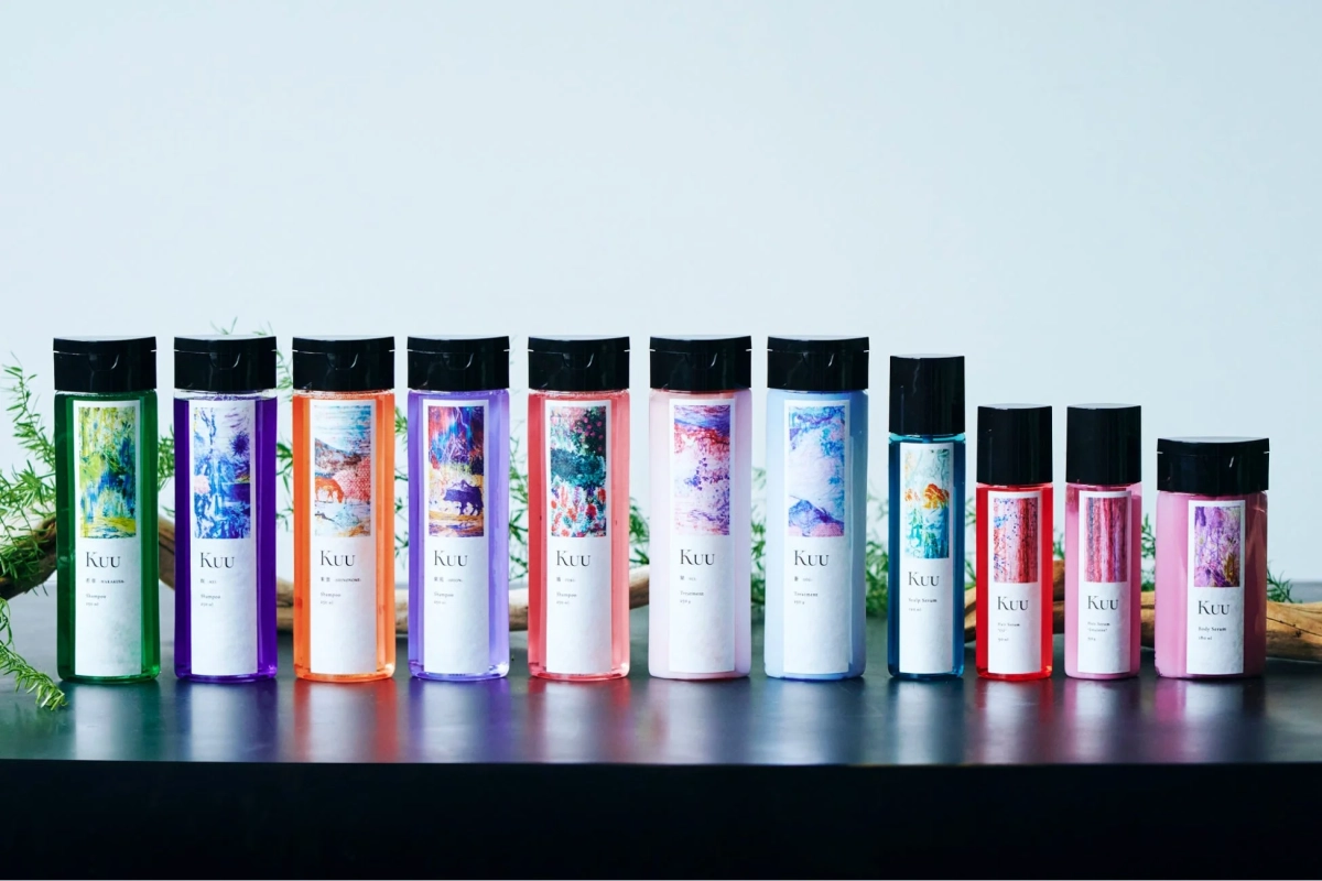 Kuu Shampoo 350 ml Treatment Scalp Serum Hair Serum Body Serum 若葉 SEIGETSUYA 東雲 SHINONOME 茜空 AKANESORA 露草 TSUYUKUSA 水面 MINAMO 朝焼け ASAYAKE 夕焼け YUAYAKE 桃色 MOMOIRO