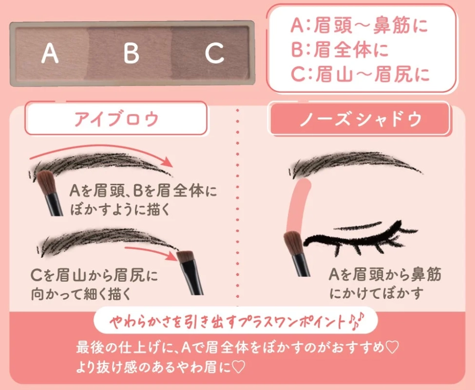 How To Use - アイブロウ&シェードパウダー