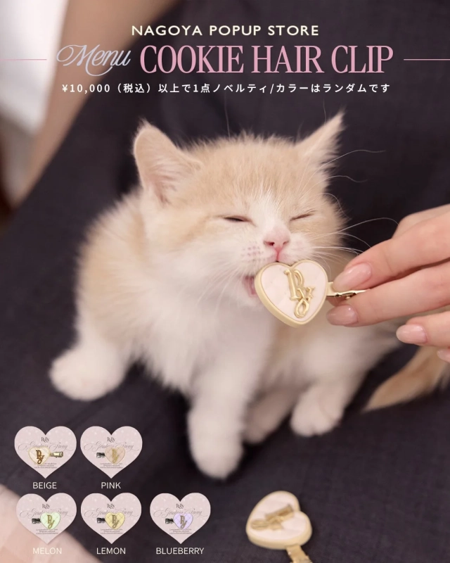 COOKIE HAIR CLIPノベルティ